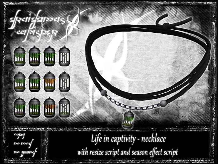 Druidamus Whisper - Life in captivity - necklace