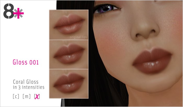 8+ // Makeup - Gloss 001 [Coral]
