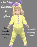 *Sparkle Yabu Baby* SweetBear Sleeper in yellow