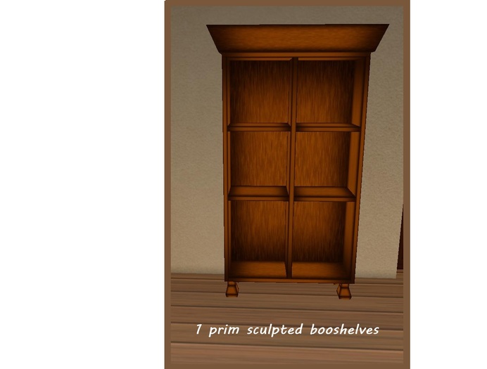 Light brown shelves