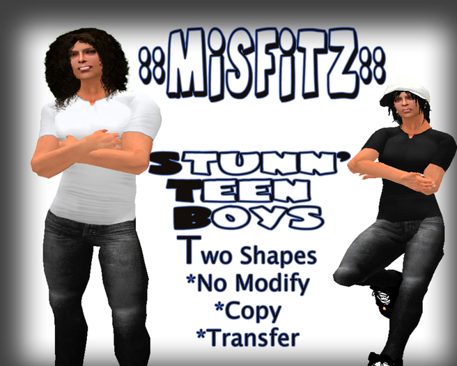 ::MizFitz:: Teen Boy Shapes