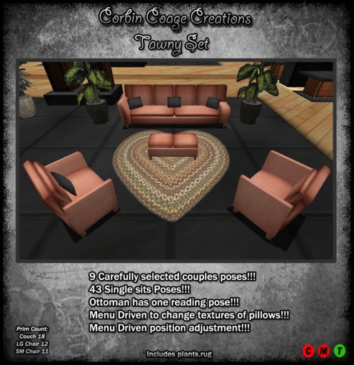Tawny Set - Couples Living Room Set