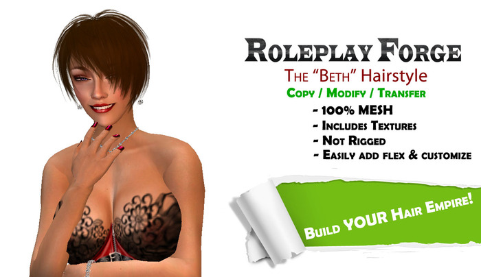 -Roleplay Forge- "Beth" Mesh Hair