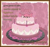 ~Two Tier Ladies Celebration RezDay Cake*TOUCH FOR CAKE*
