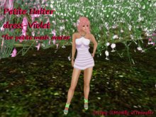 *Angel Rae's*Petite Bead Halter Dress-Violet