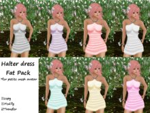 *Angel Rae's*Petite Bead Halter Dress-Fat Pack All Colors