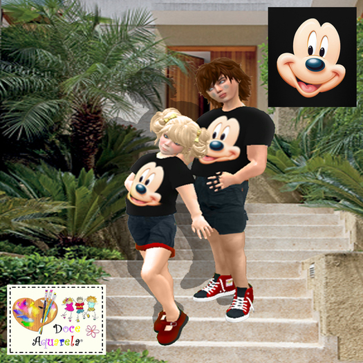 {**}DOCE AQUARELA{**}Outfit mesh Mickey Girl