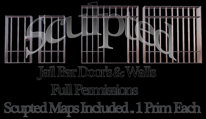 Jail Bar Door's & Wall's Boxed FULL PERMS