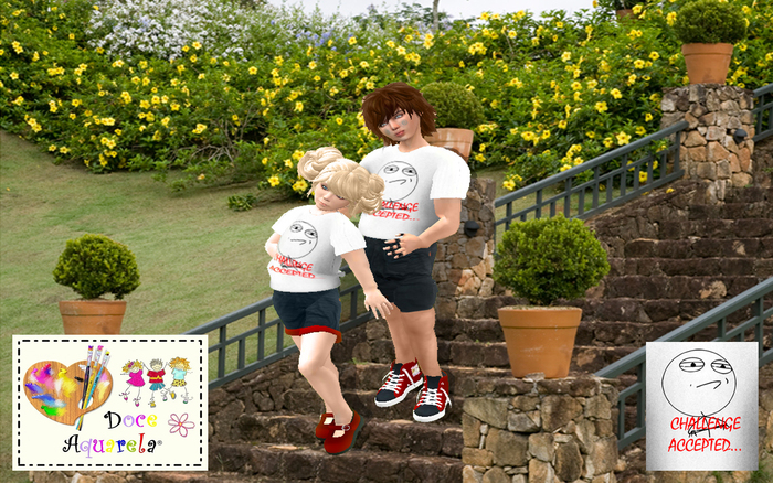 {**}DOCE AQUARELA{**}Outfit mesh memes desafio aceito girl