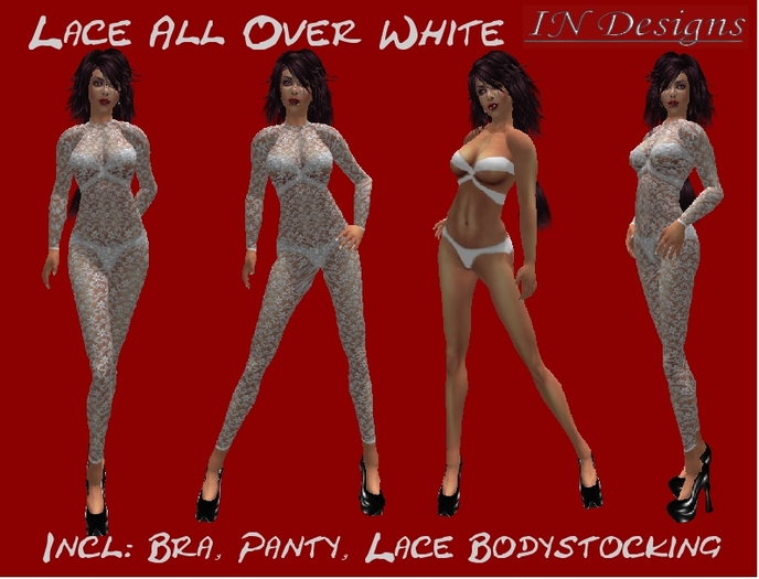 :IN Designs: Lace All Over! White