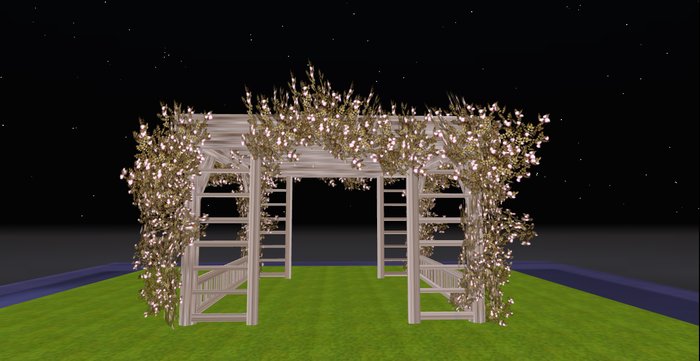 MW Flower cottage pergola  white