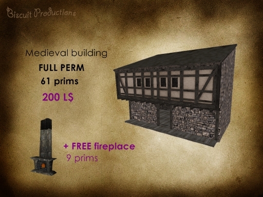 [BP] Medieval Building + GIFT Medieval Fireplace