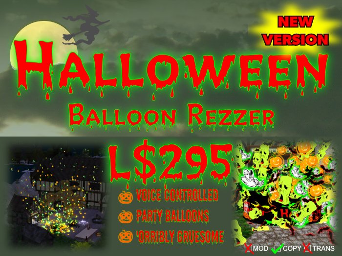 The Fenwitch Contra-Rotating Halloween Horror: Balloon Storm