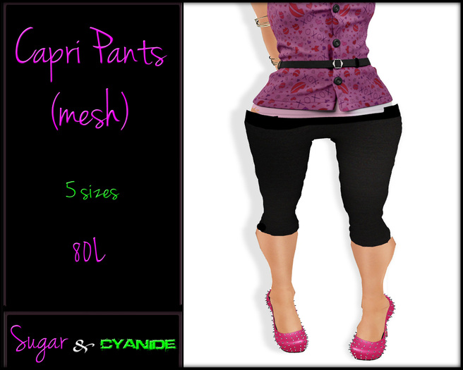 **S&C** Mesh Capri Pants - Fat Pack