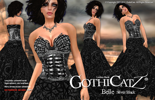 >>GothiCatz<< Belle Silver/Black