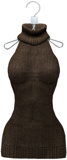 "Brown Sweater Dress" Lady Mor