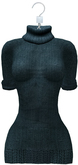 "Blue Long Sweater Dress" Lady Mor