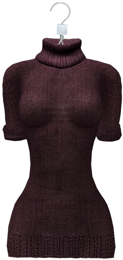 "Magenta Long Sweater Dress" Lady Mor 