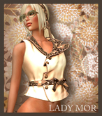 "Silk Peach Vest" Lady Mor 