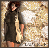 "Brown Vintage Vest" Lady Mor 