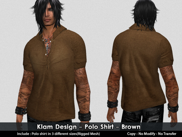 **KM** Polo Shirt - Brown - Klam Design