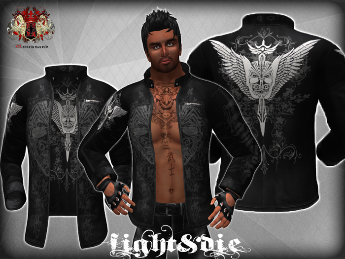Q.s. Fight&Die Leather Jacket