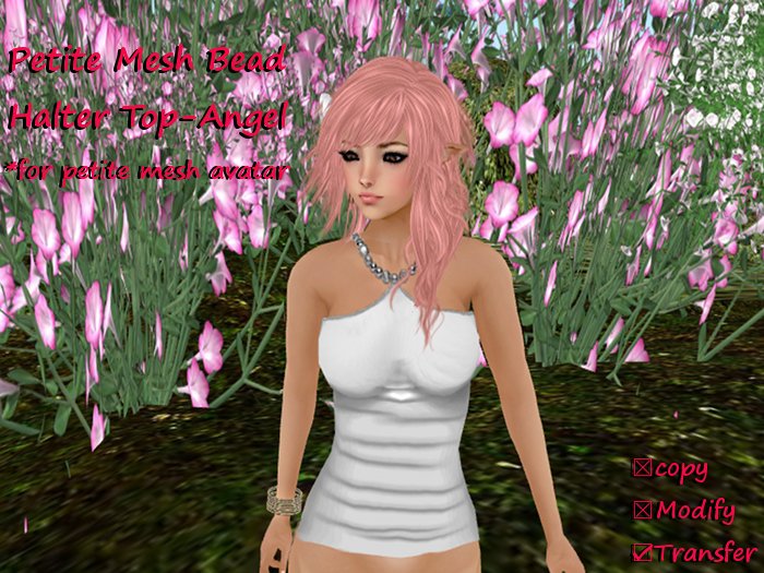 *Angel Rae's*Petite Bead Halter Top-Angel