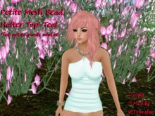 *Angel Rae's*Petite Bead Halter Top-Teal