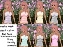 *Angel Rae's*Petite Bead Halter Top-Fat Pack(All Colors)