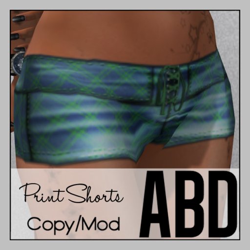 ABD :: Print Shorts Blue 