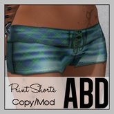 ABD :: Print Shorts Blue 
