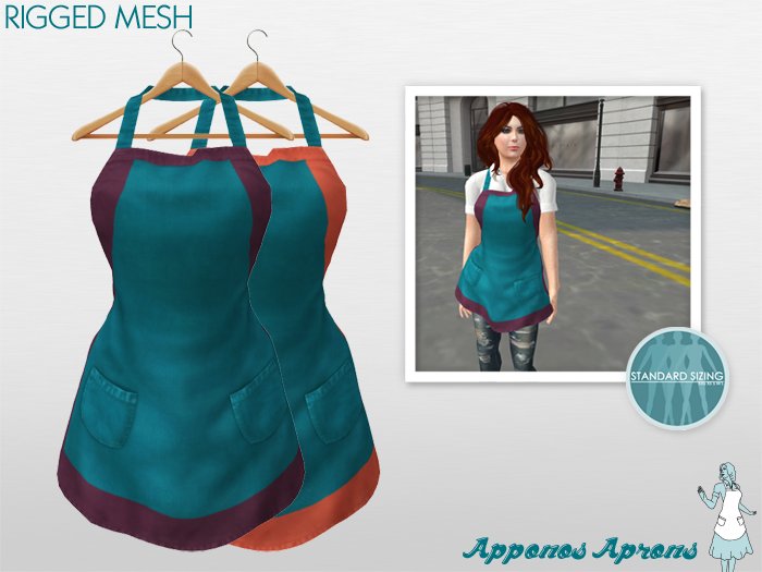 Apponos Aprons: Sharona: Gulfstream Set