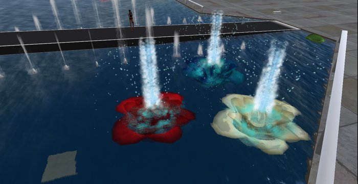 G^G FOUNTAIN BLUE ROSE FONTANA ROSA BLU