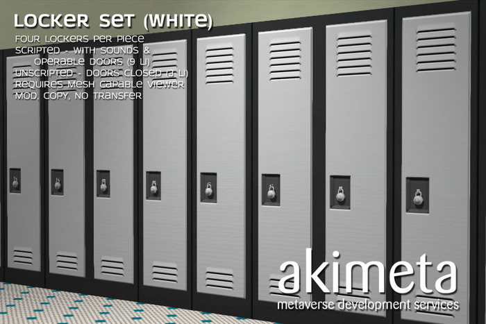 [ Akimeta ] Lockers (white)