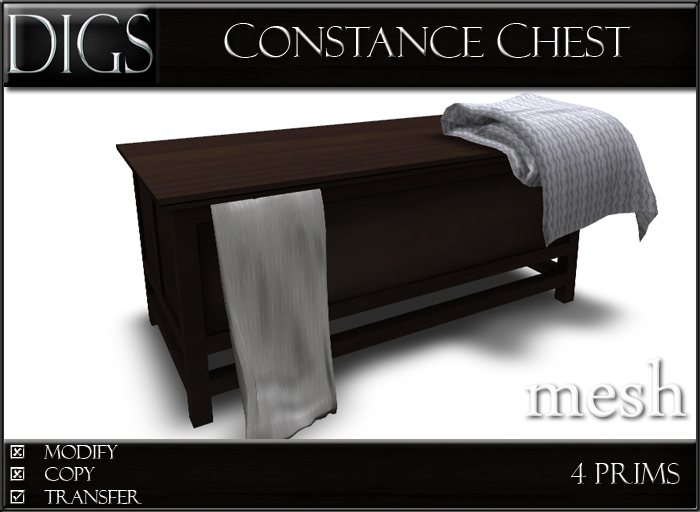 DIGS - Constance Chest [MESH] (With Animated Sits)