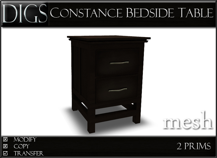 DIGS - Constance Bedside Table