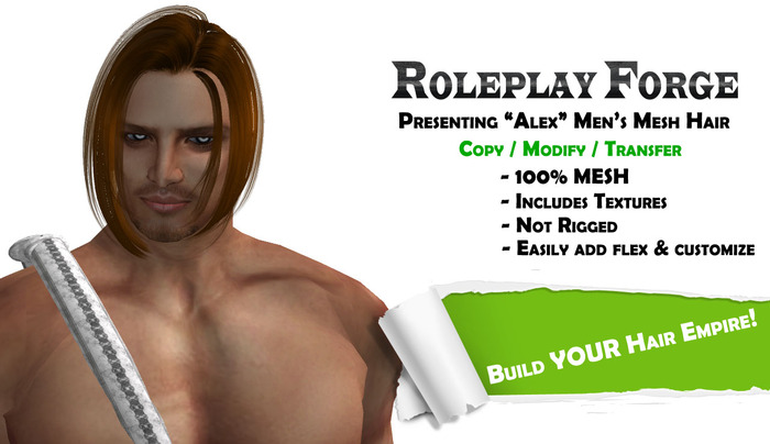 -Roleplay Forge- Alex Mens Mesh Hair