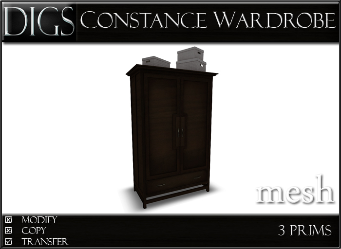 DIGS - Constance Wardrobe [MESH]