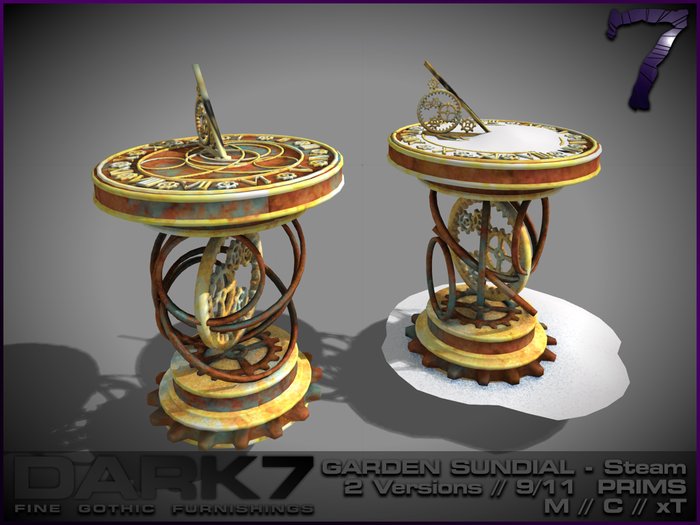 Dark 7: Garden Sundials set - Steampunk