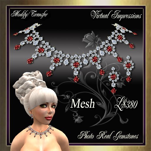 Florence Jewelry Set in Ruby & Diamonds