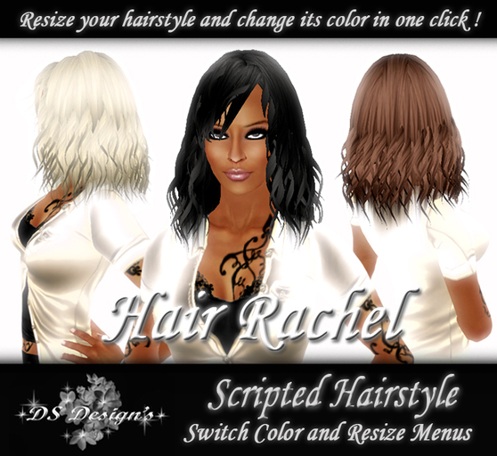 ** DS Design's ** SCRIPTED HAIR - RACHEL - ALL SHADES PACK