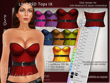 LMC PSD FILES & TGA - Tops IX - Mini Set - Belted Corset Top