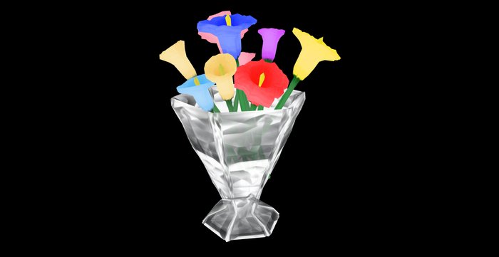 Flower display sculptys type 2 2