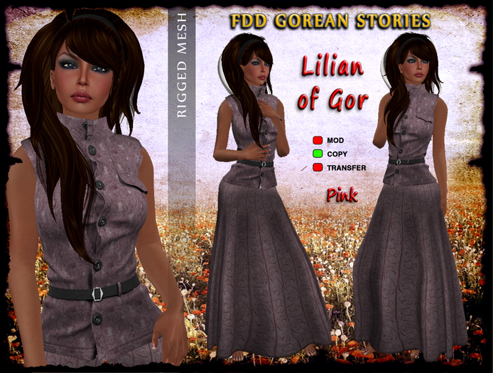 ~FDD GS "Lilian" Rigged Mesh Pink