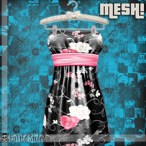 -NV- *MESH* M.W Sum Dress ROSES