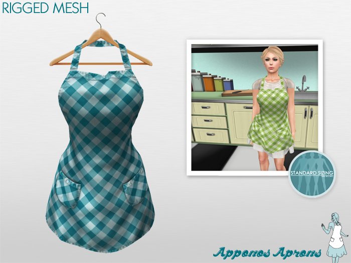 Apponos Aprons: Gigingham: Gulfstream