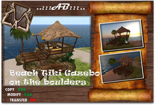 ..:::AB:::..Beach Tiki Gazebo on the boulders