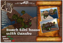 ..:::AB:::..Beach tiki house with Gazebo