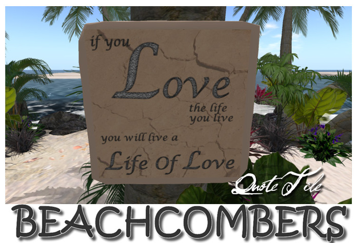 Beachcombers Wall Tile - Love Life