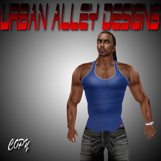 .:UAD:. Male Blue Tank Tops (Boxed)